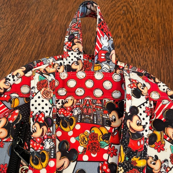NWOT HANDMADE Mickey and Minnie Mouse Backpack - Red, Black and White ❤️🖤🤍 - Picture 12 of 15